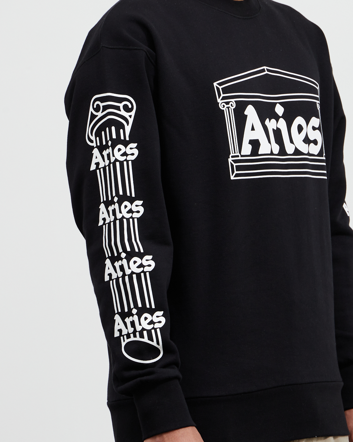 Column Sweatshirt Black | PRGRSS Store