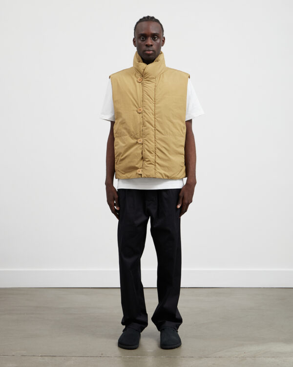 Puffer Gilet Ochre Khaki