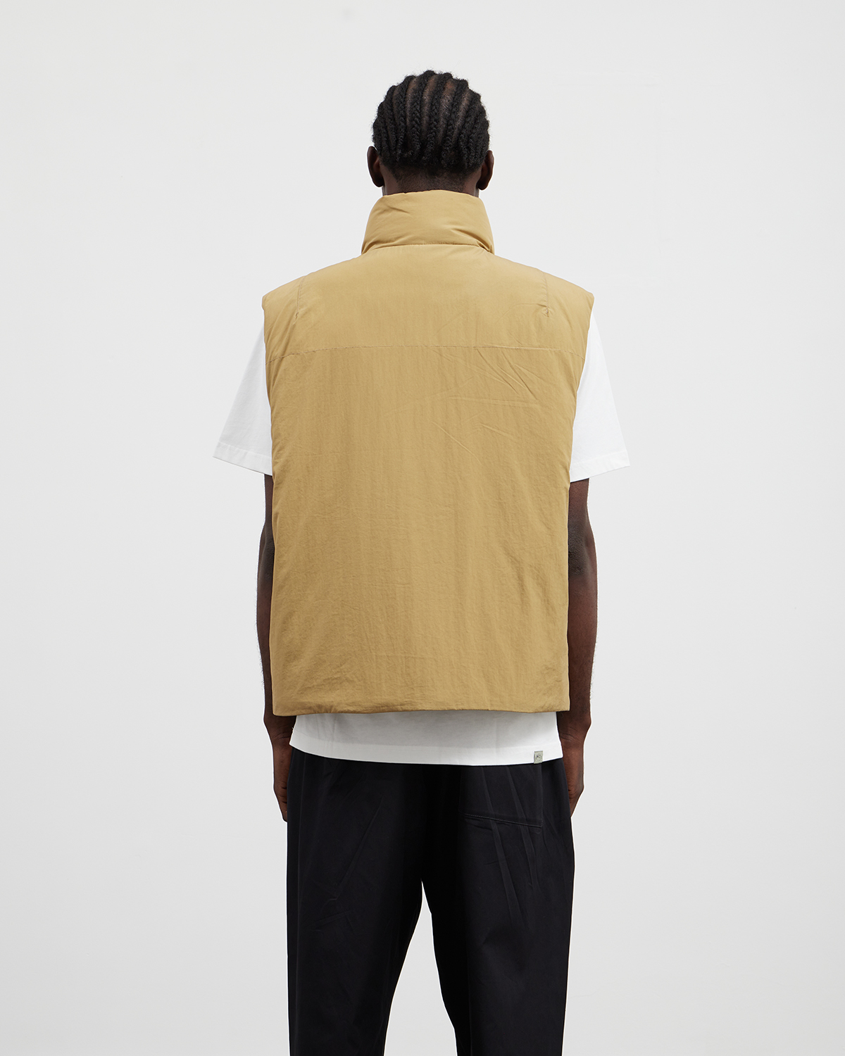 Puffer Gilet Ochre Khaki