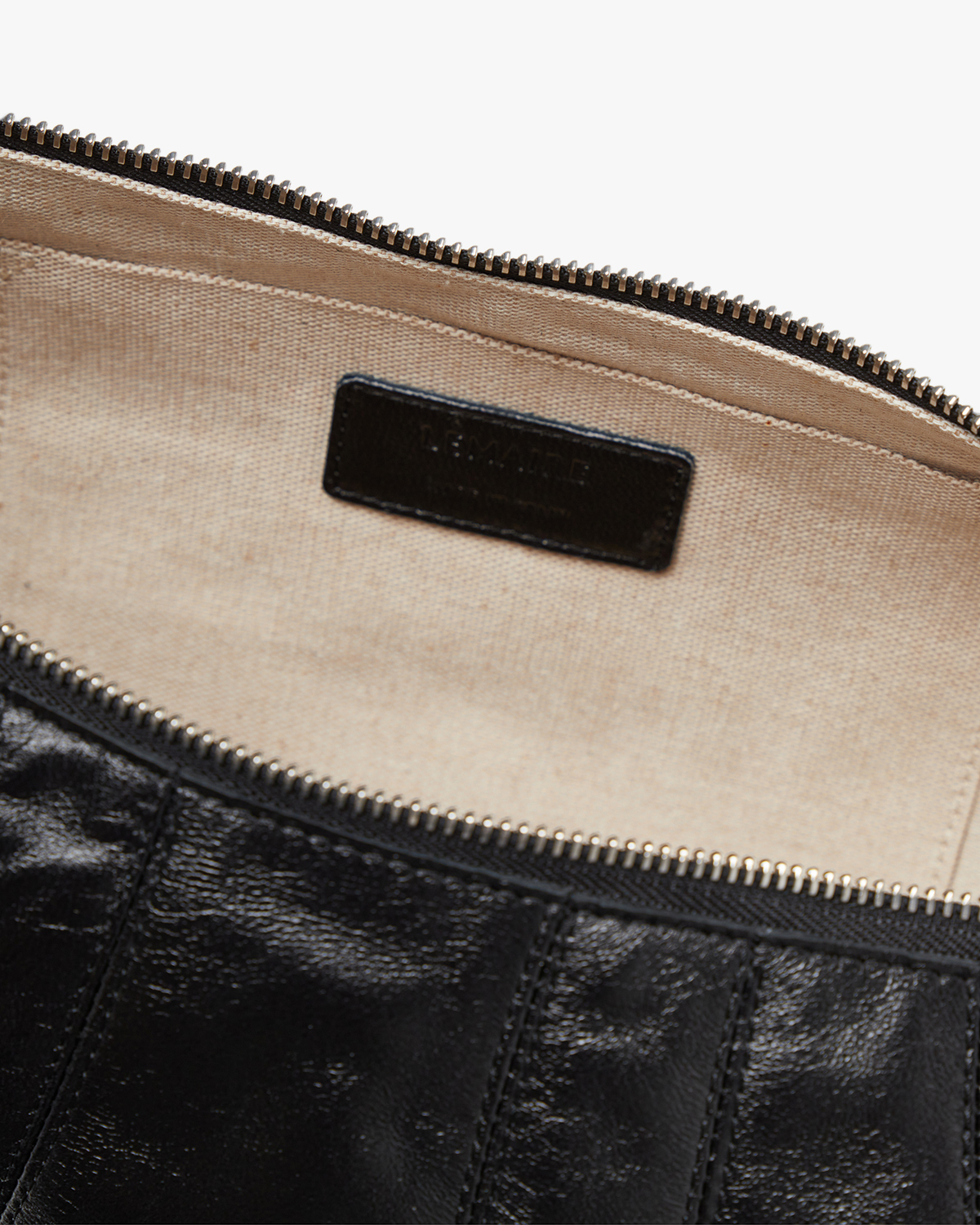 Medium Croissant Bag Black Leather