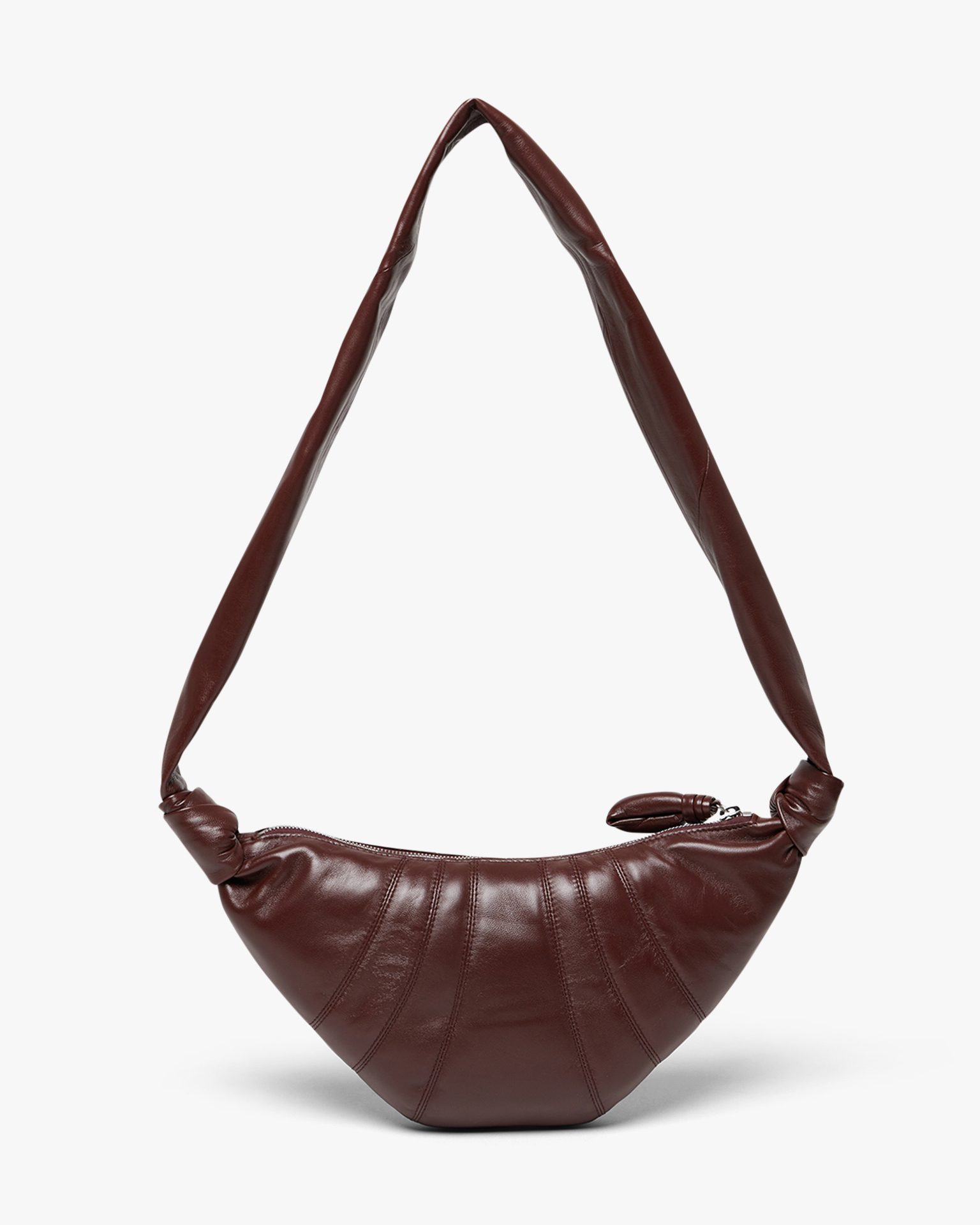 Small Croissant Bag Roasted Pecan Leather