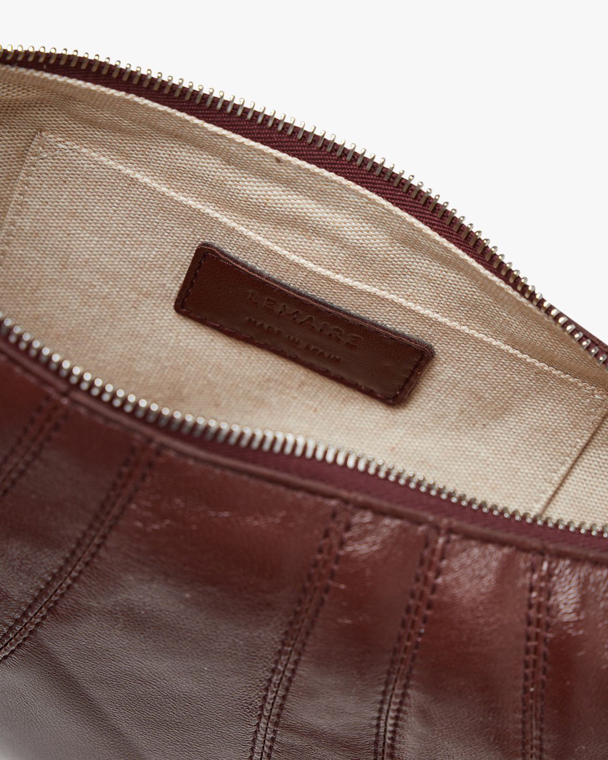 Small Croissant Bag Roasted Pecan Leather