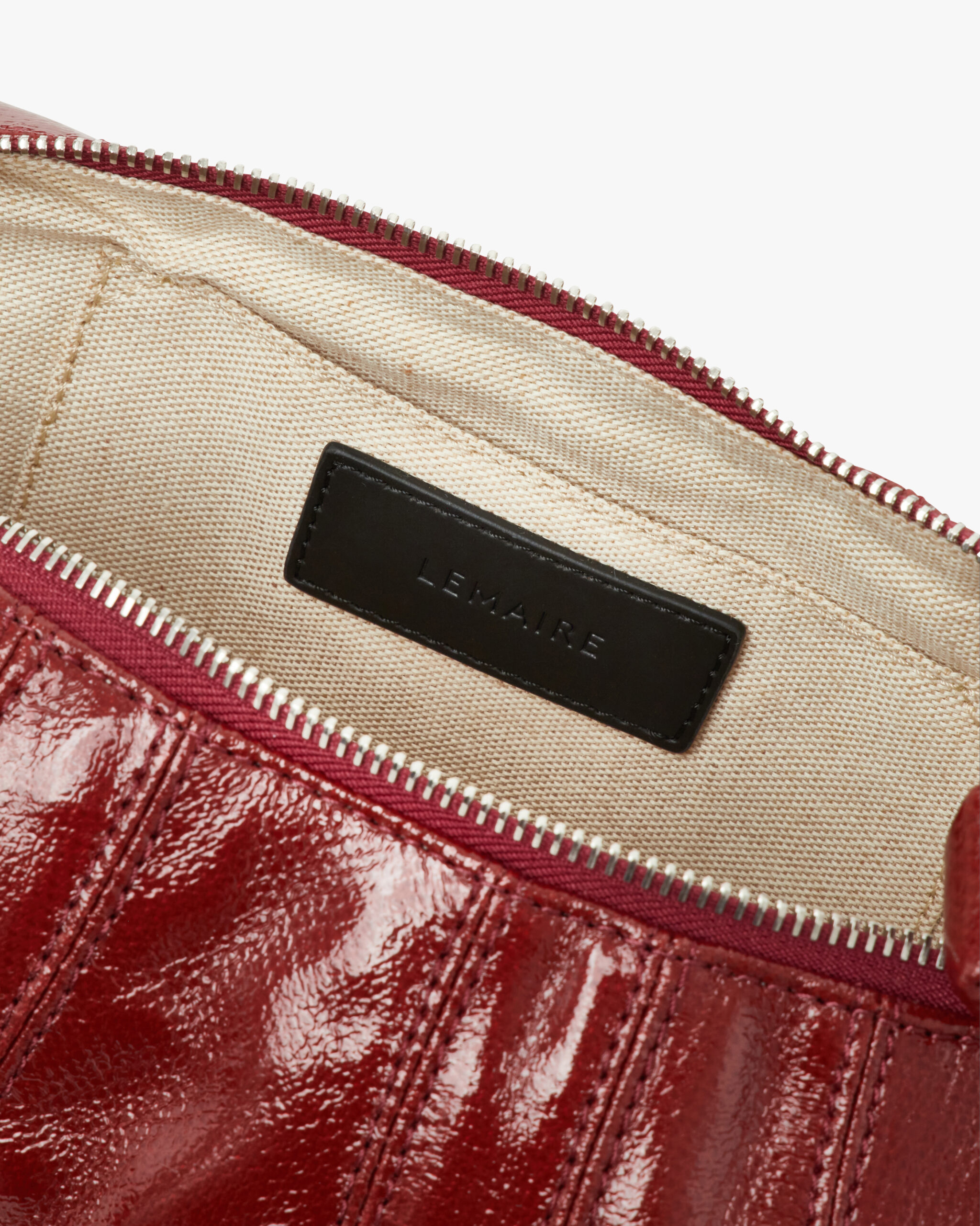 Small Croissant Bag Brick Red
